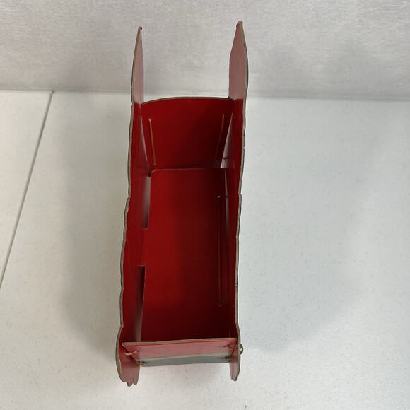 Vintage 1950s era Santa in Rocker Cardboard Cutout Centerpiece Holder Foldable - Picture 3 of 9